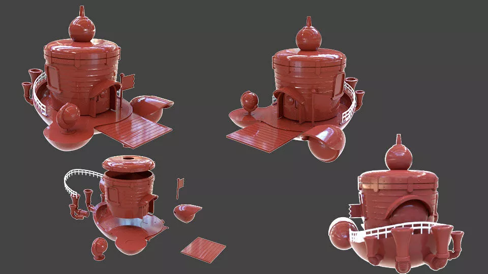 Plumber Odyssey Ship Parts 3D print model