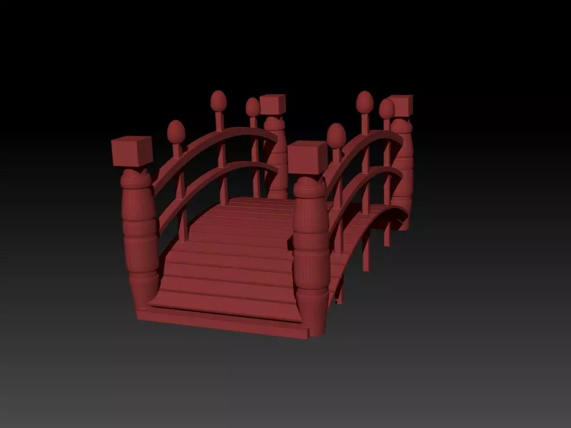 JapanseBridge japanese bridge 3D print model_0