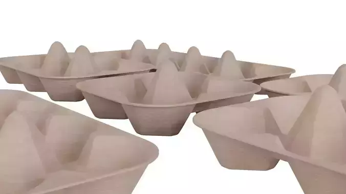 Egg tray 3D model
