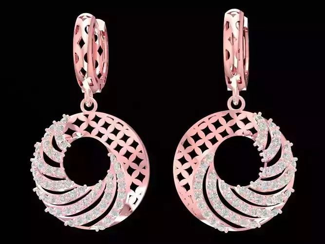 luxury diamond earrings 3259