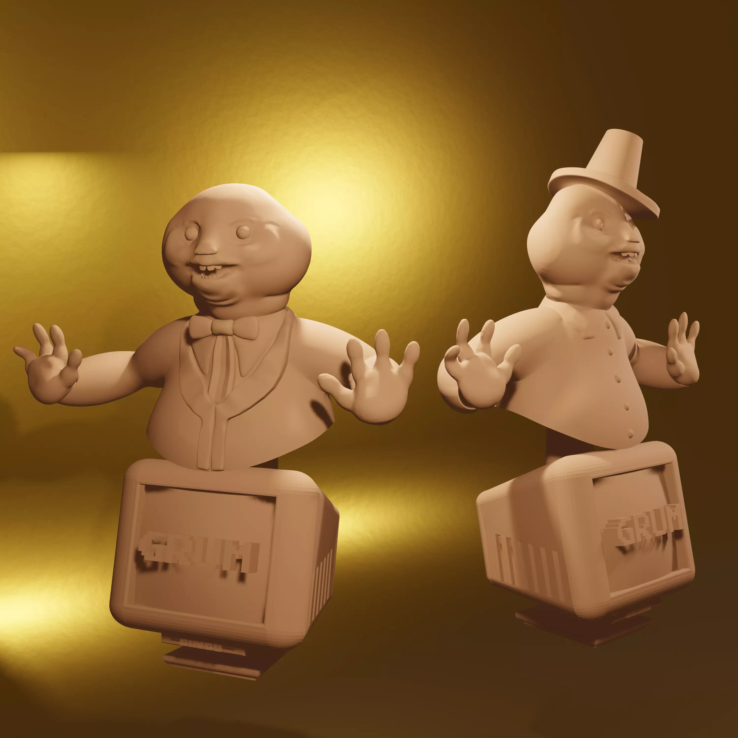 Bust of Grum - Star of The Pilgrums Free 3D print model