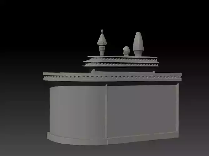 Cantina bar with table and chairs