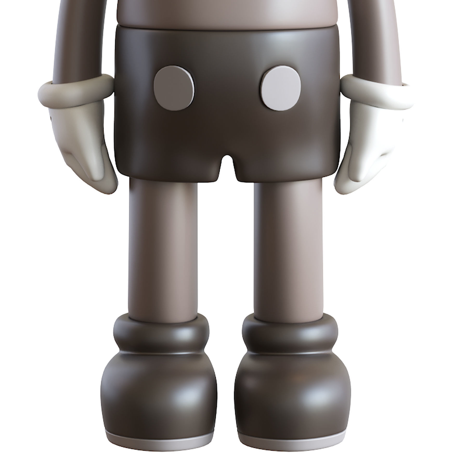 Kaws Four Foot Companion Brown 3D model_8