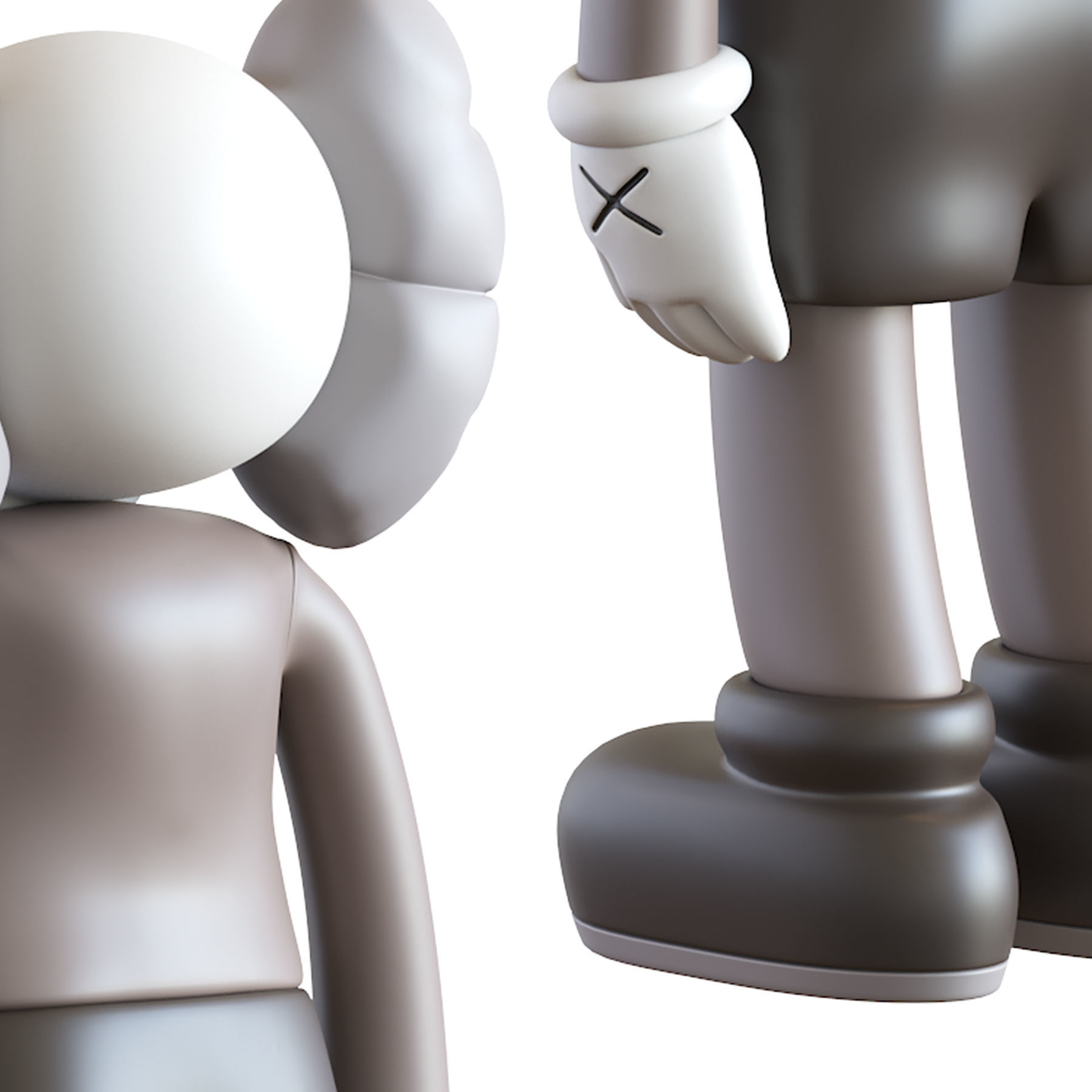 Kaws Four Foot Companion Brown 3D model_19