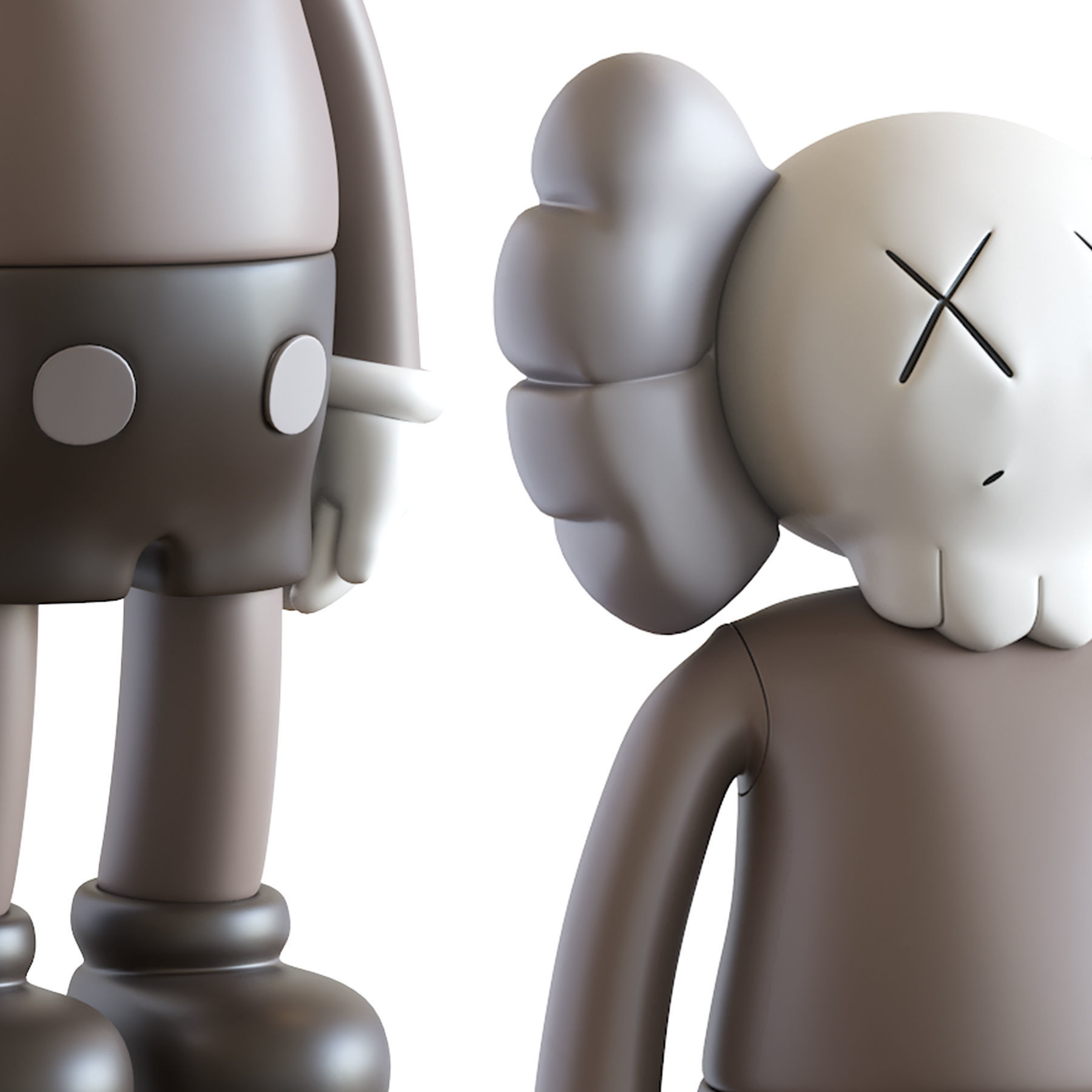 Kaws Four Foot Companion Brown 3D model_12