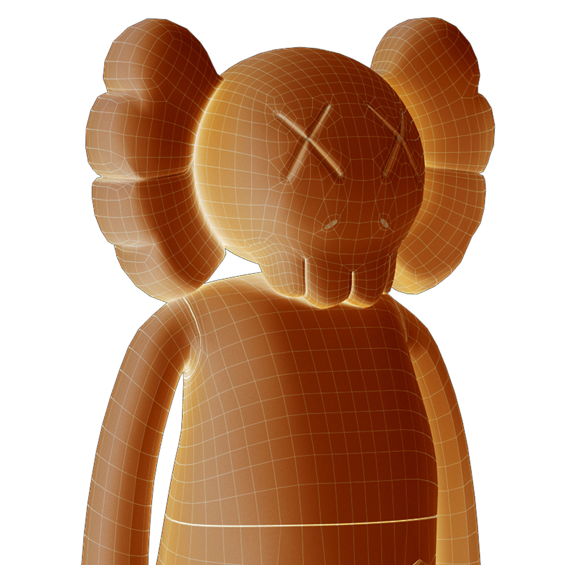 Kaws Four Foot Companion Brown 3D model_26