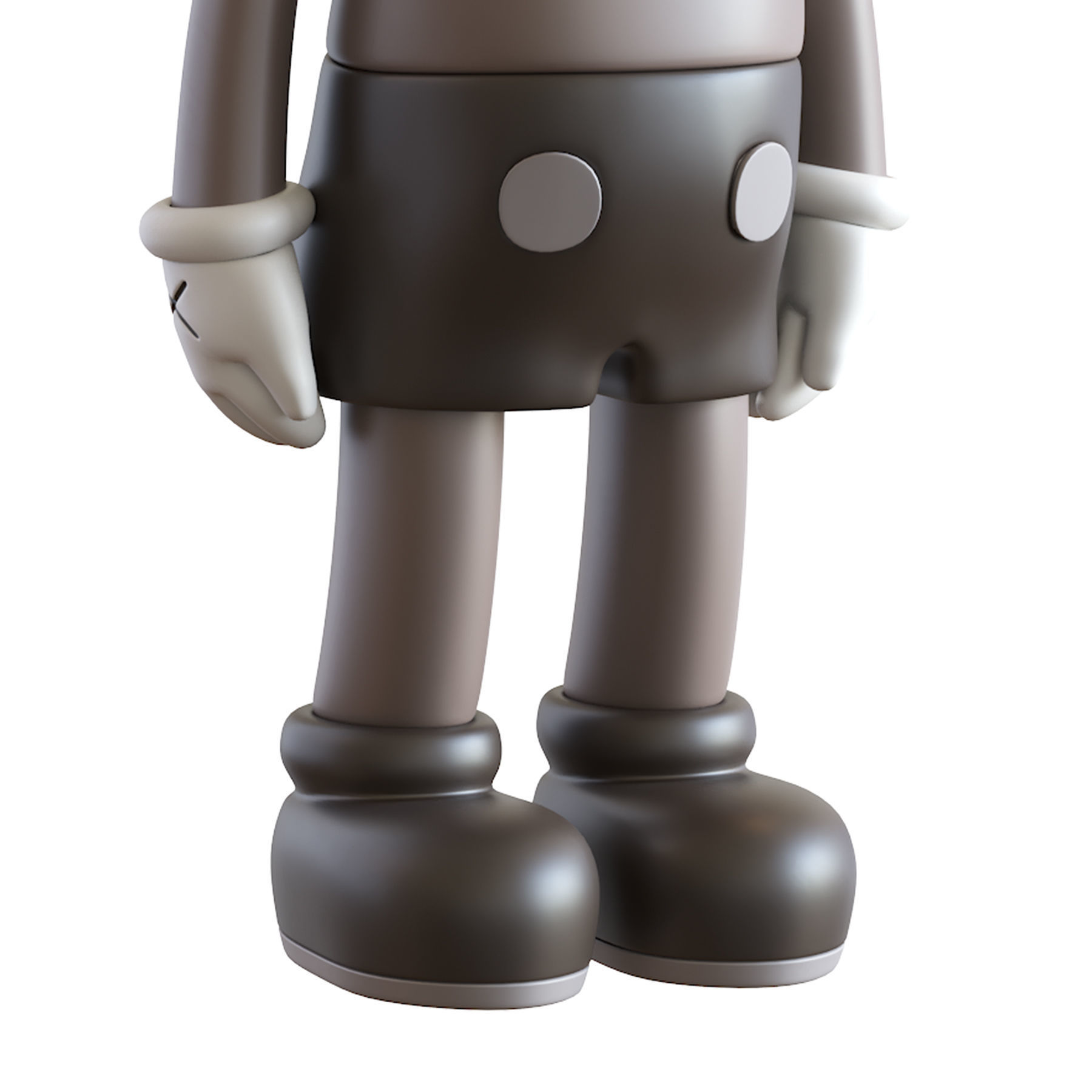 Kaws Four Foot Companion Brown 3D model_11