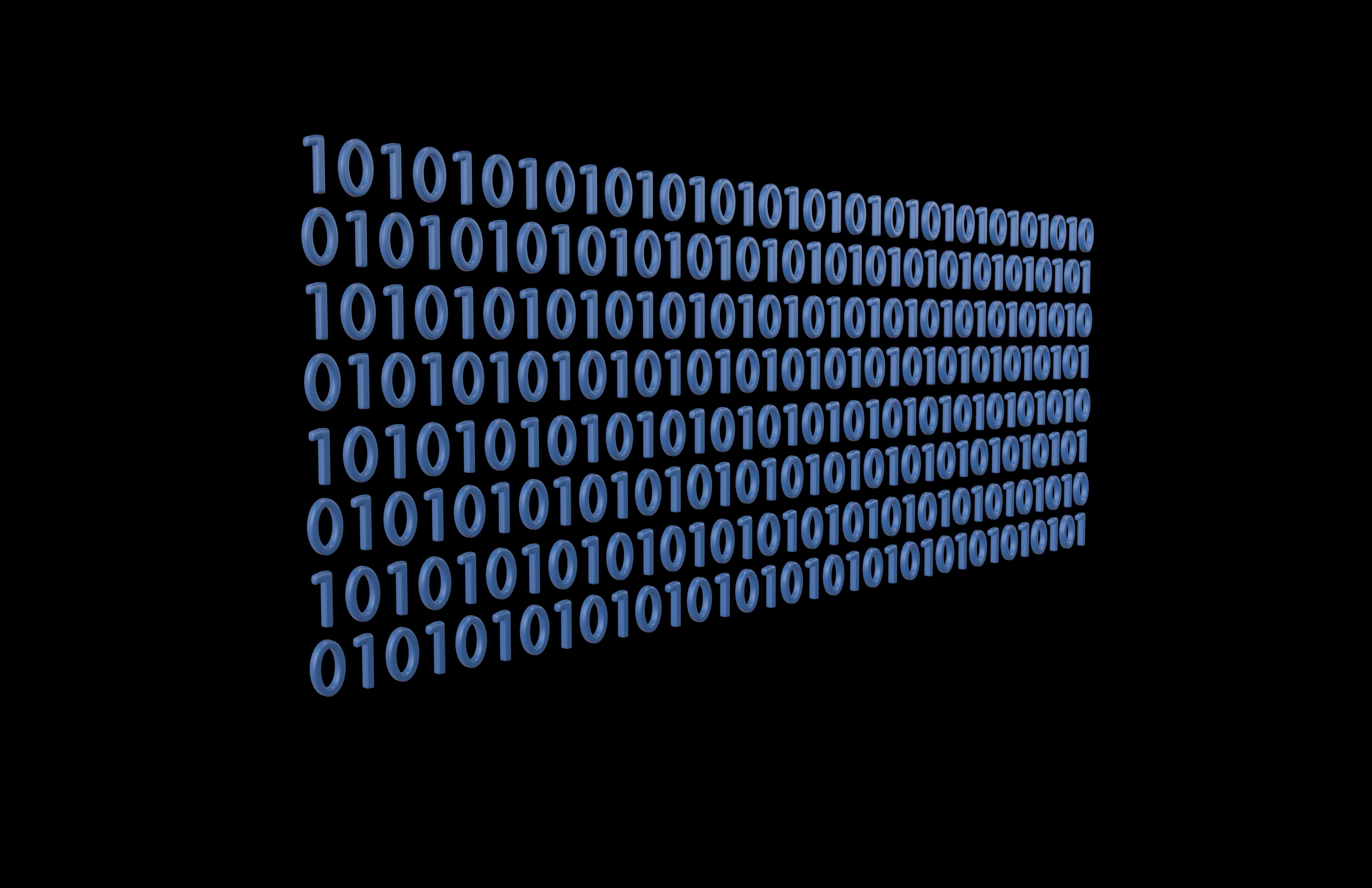 Binary Background V1 003 Low-poly 3D model_3