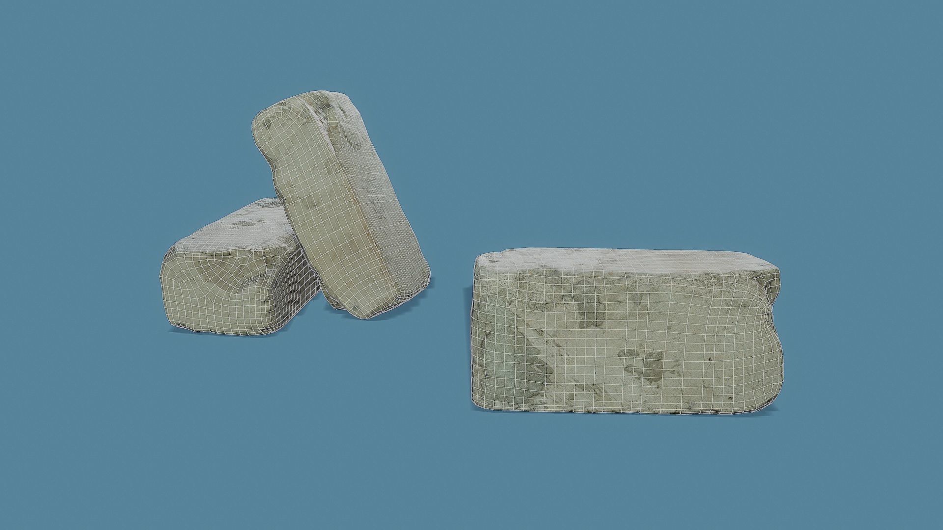 3D Scan Old Silicate Brick 04 Free low-poly 3D model_1