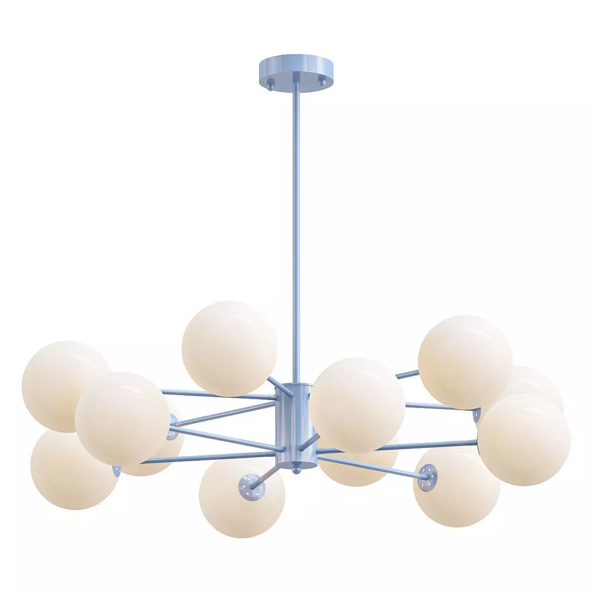ballslight modern chandelier with balls hanging from ceiling 3D model_0