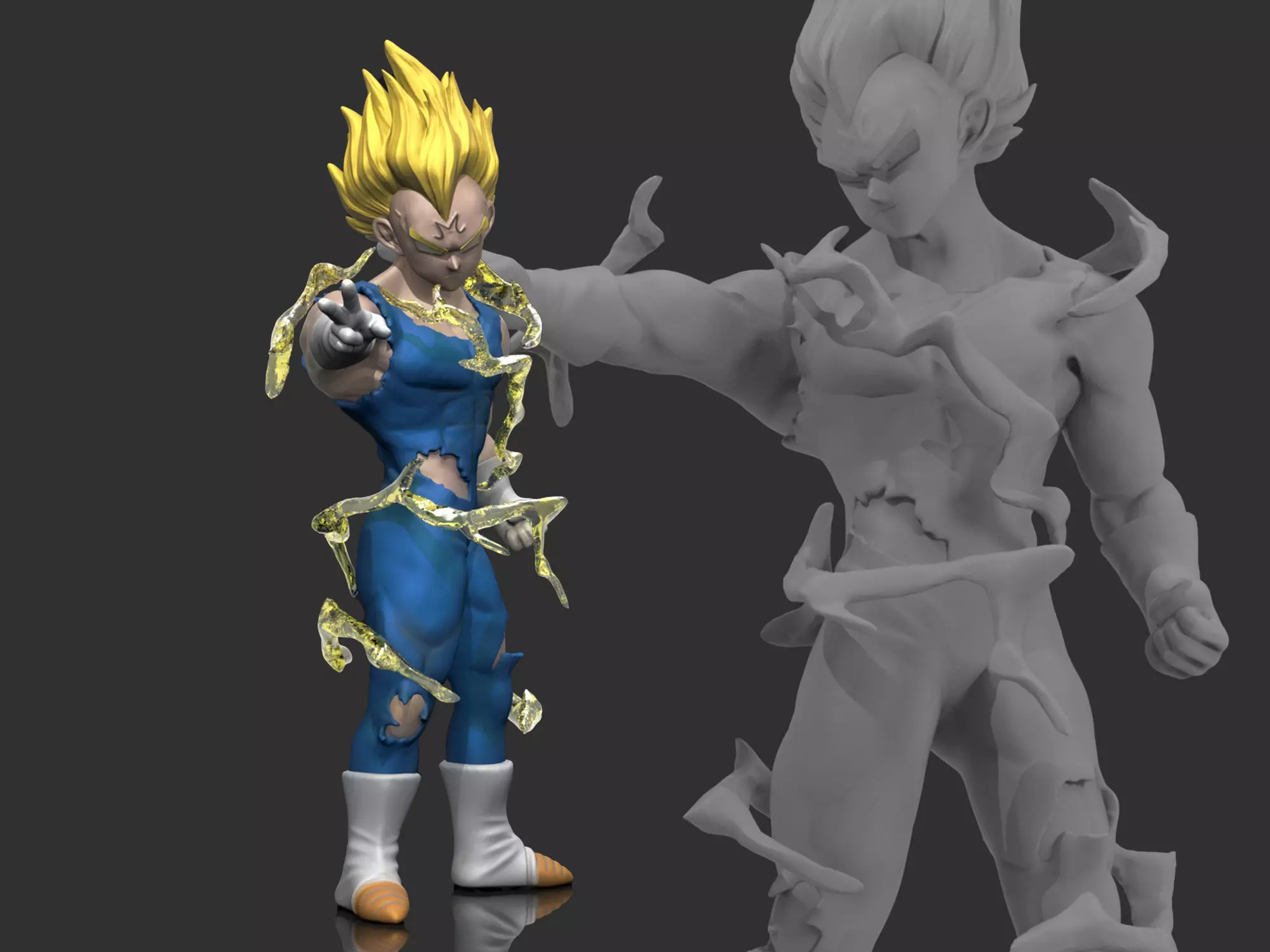 Vegeta Dragon Ball Free 3D print model