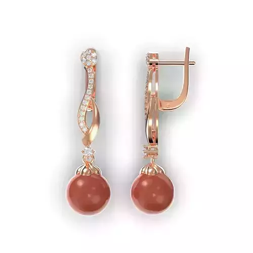 Coral Earrings