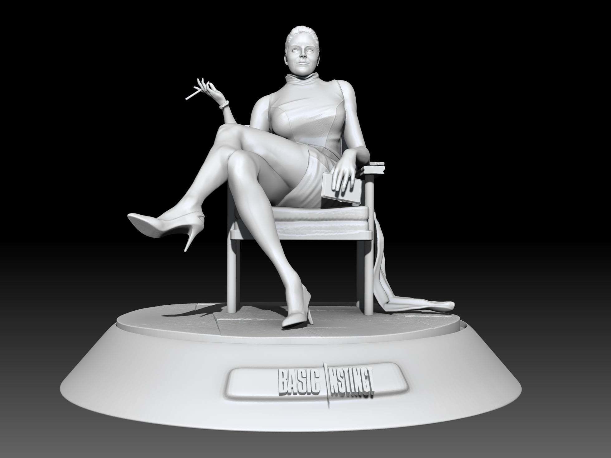 Sharon Stone  basic instinct 3D print model_1