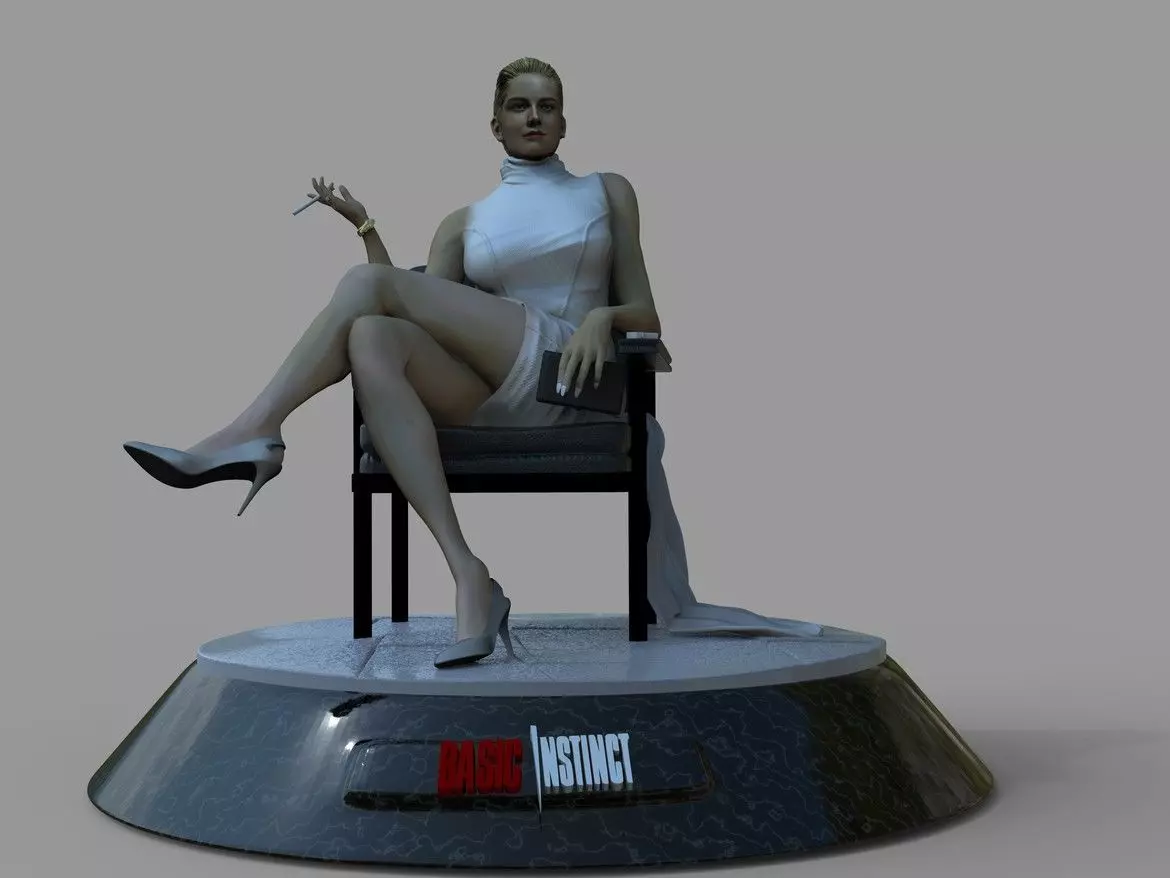 Sharon Stone  basic instinct 3D print model_0