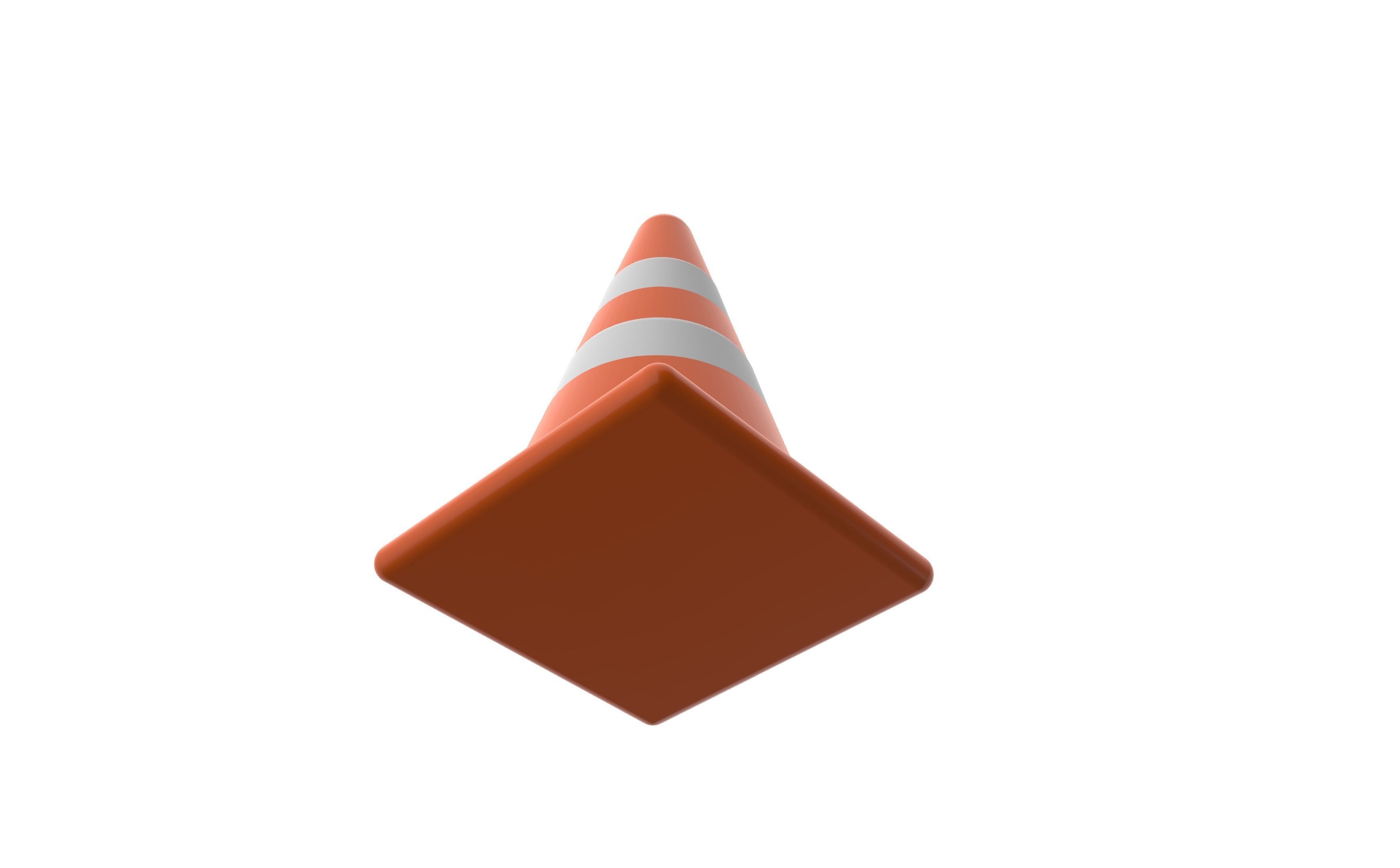 Traffic cone 3d illustration traffic cone 3d model 3D model_4