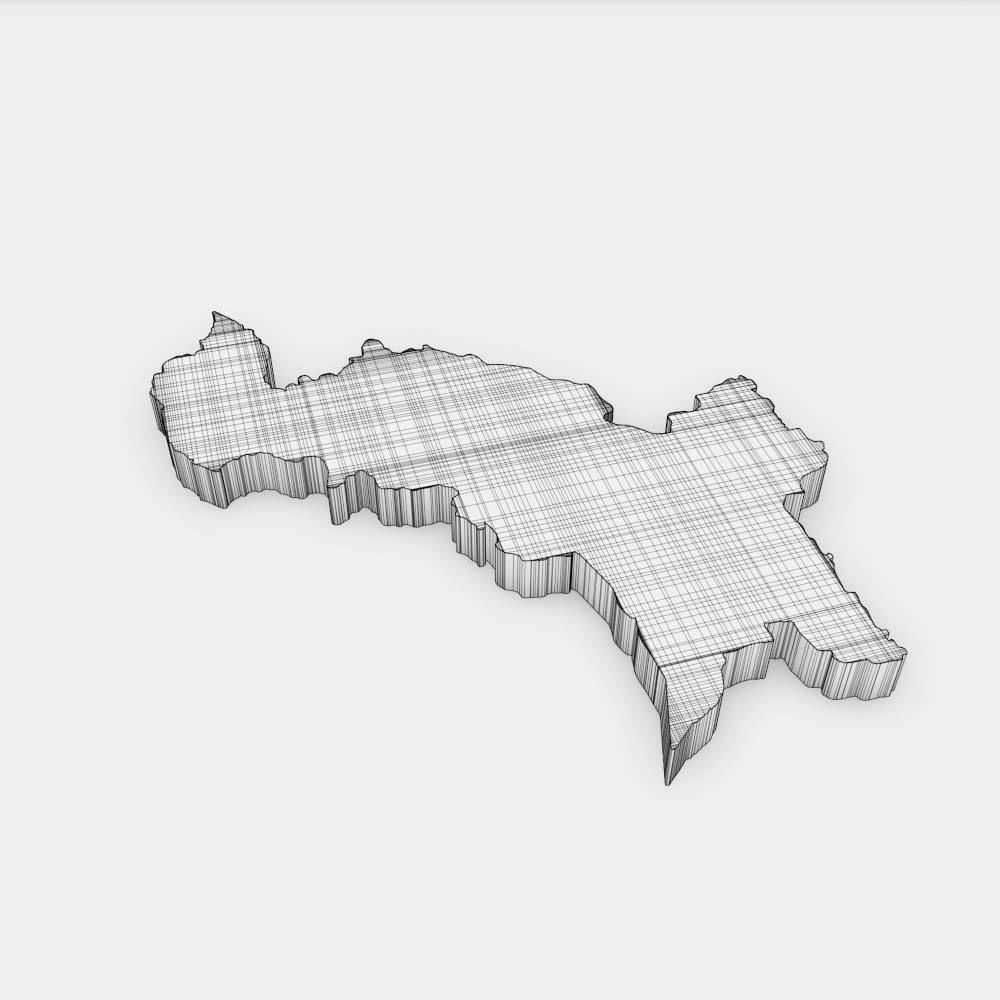 Pakistan country map 3d model 3D model_5