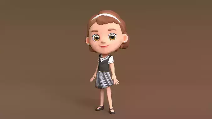 Cartoon Girl Character 1