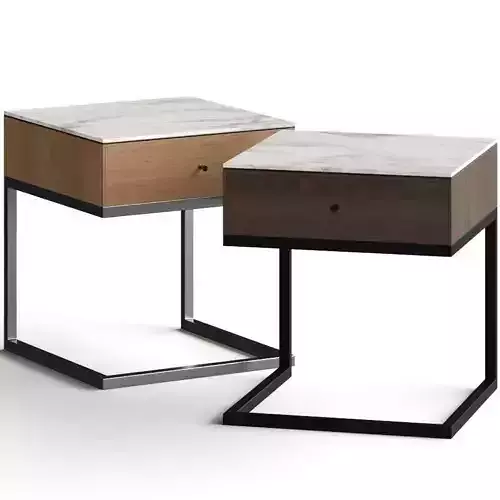 Room and Board Hudson Nightstand Bedside Table 3D model