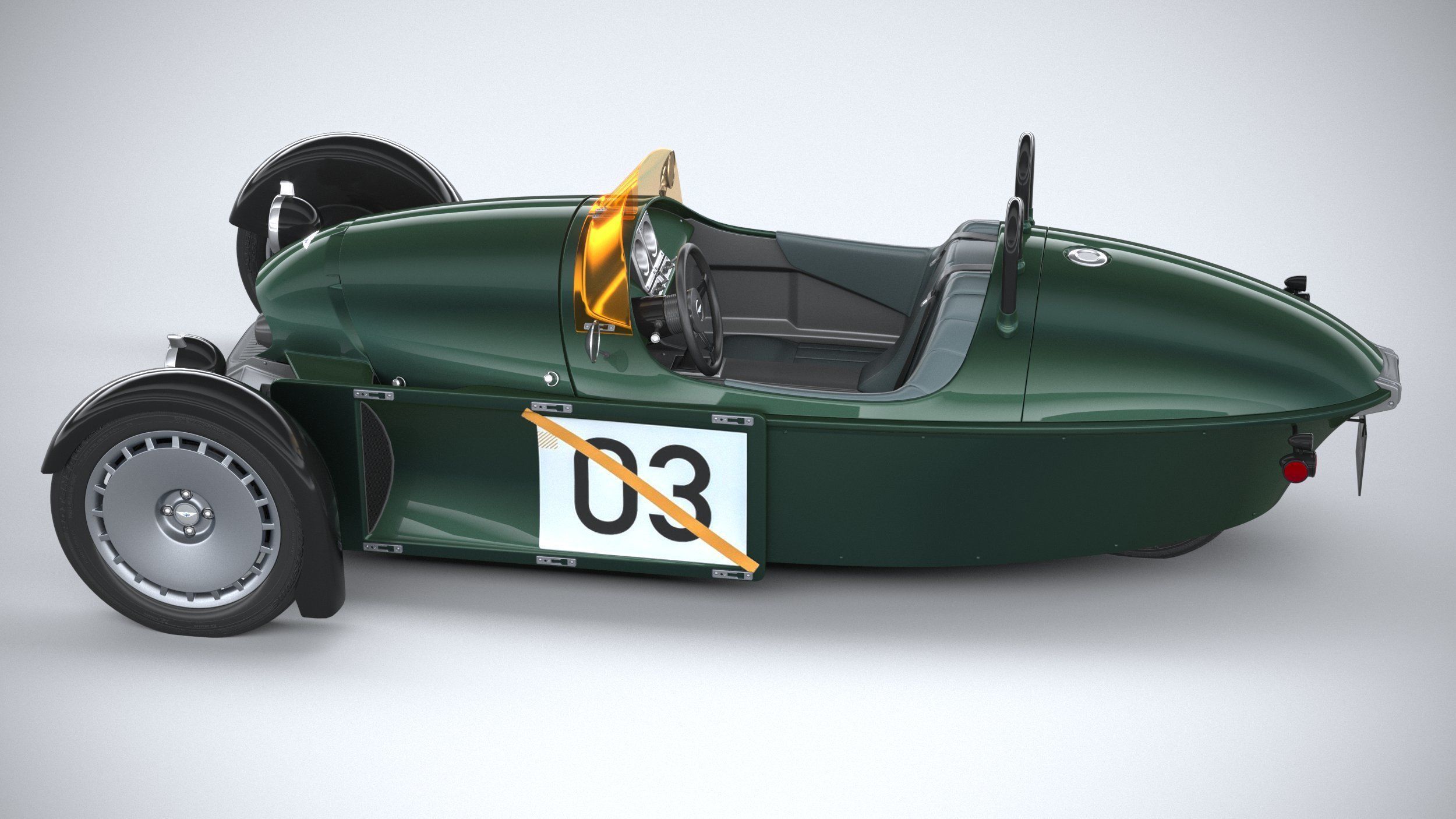 Morgan Super3 2023 3D model_9