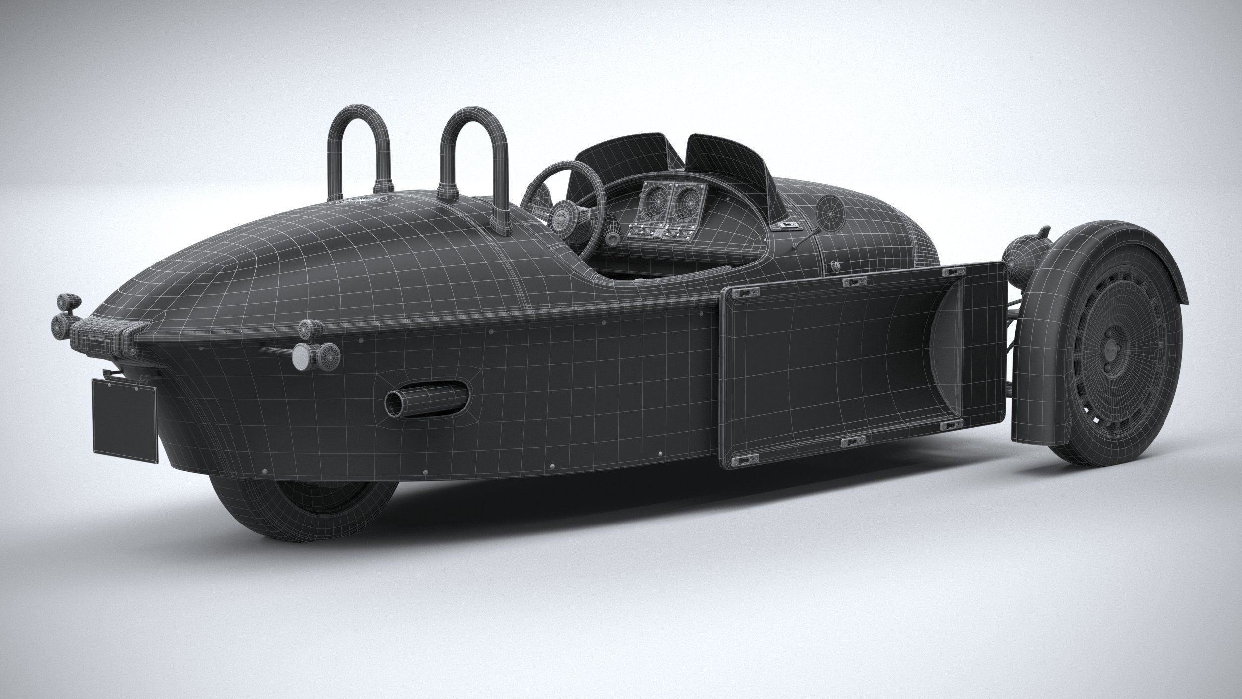 Morgan Super3 2023 3D model_29