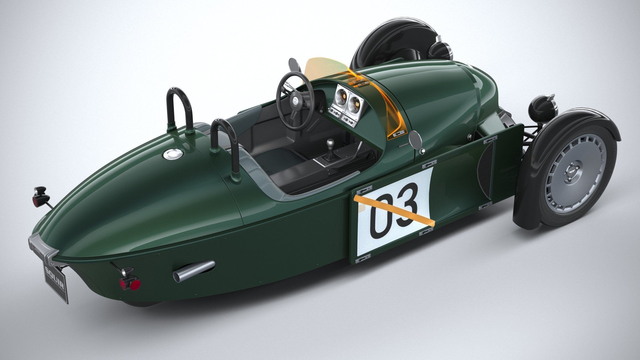 Morgan Super3 2023 3D model_10