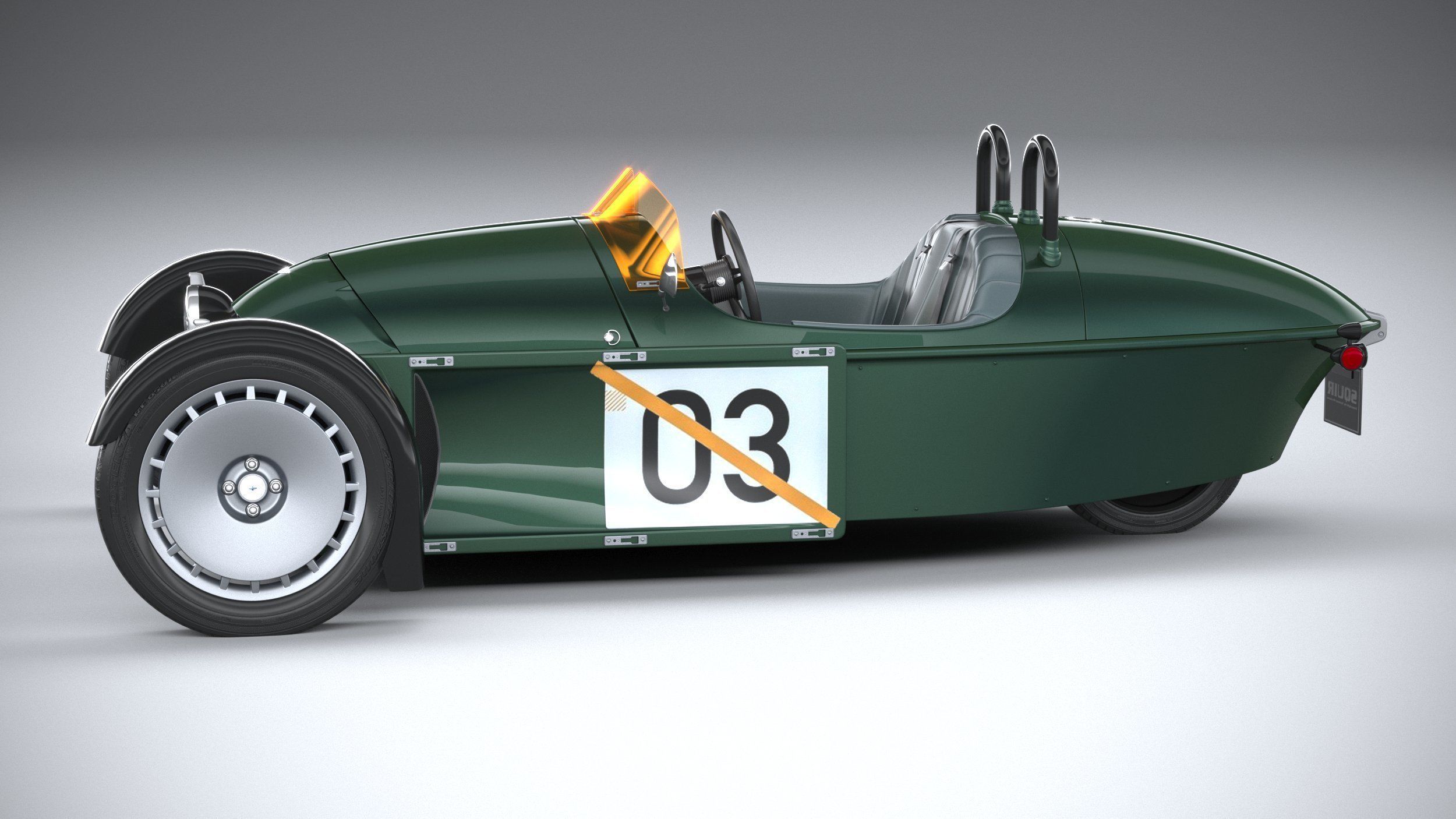 Morgan Super3 2023 3D model_8