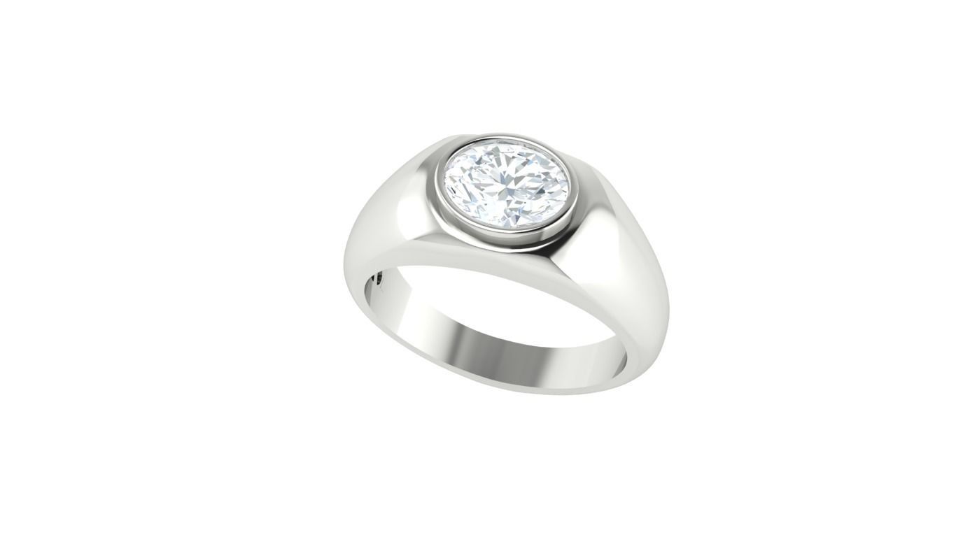 Ring-men ring 3D print model_1