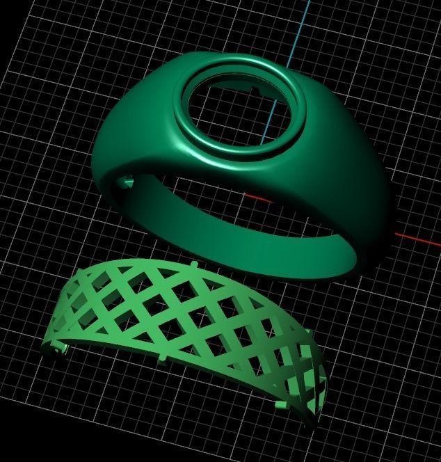 Ring-men ring 3D print model_7