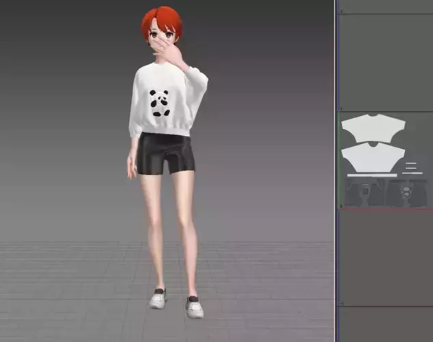 T-shirt Marvelous Designer