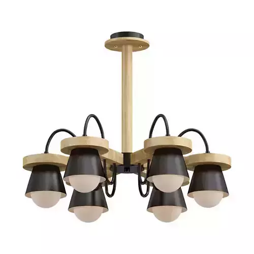 liustra light chandelier wood