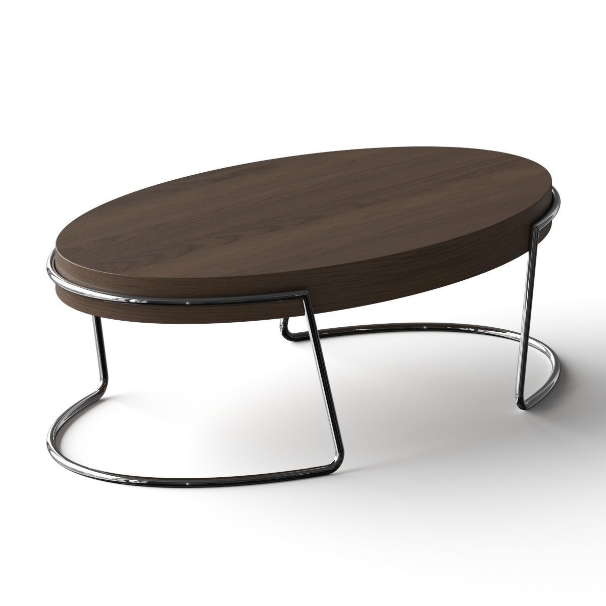 Target Point Perseus Oval Wooden Coffee Table 3D model_2