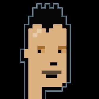 Cryptopunk Crypto Bitcoin Coin NFT 0497 3D model_8