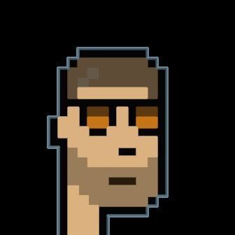 Cryptopunk Crypto Bitcoin Coin NFT 0492 3D model_8