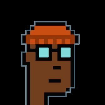 Cryptopunk Crypto Bitcoin Coin NFT 0484 3D model_8