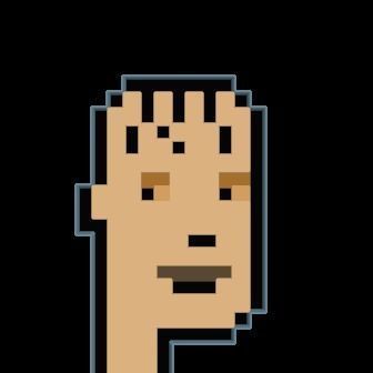 Cryptopunk Crypto Bitcoin Coin NFT 0483 3D model_8