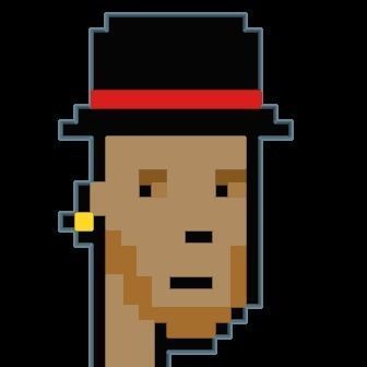 Cryptopunk Crypto Bitcoin Coin NFT 0480 3D model_8