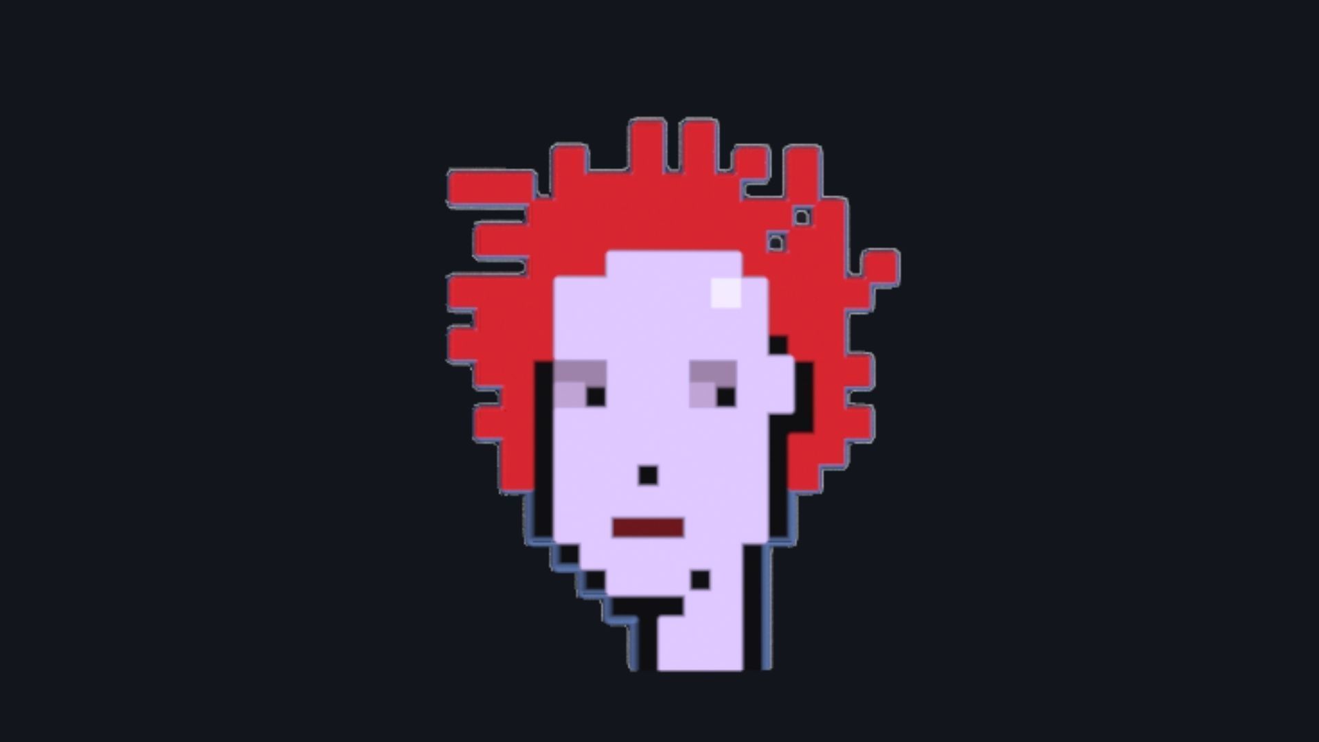 Cryptopunk Crypto Bitcoin Coin NFT 0475 3D model_7