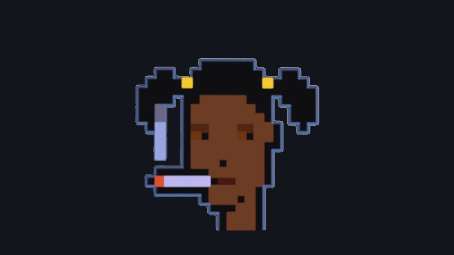 Cryptopunk Crypto Bitcoin Coin NFT 0474 3D model_7