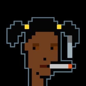 Cryptopunk Crypto Bitcoin Coin NFT 0474 3D model_8