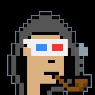 Cryptopunk Crypto Bitcoin Coin NFT 0465 3D model_8