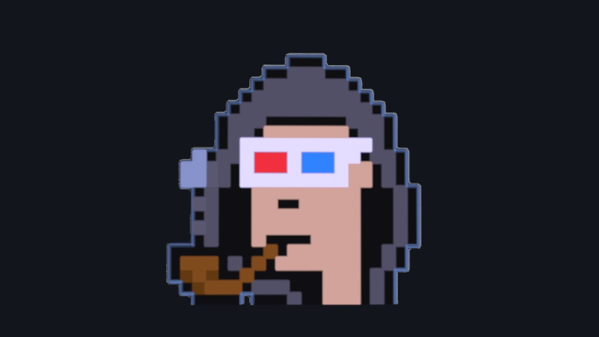 Cryptopunk Crypto Bitcoin Coin NFT 0465 3D model_7