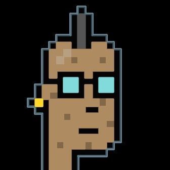 Cryptopunk Crypto Bitcoin Coin NFT 0456 3D model_8