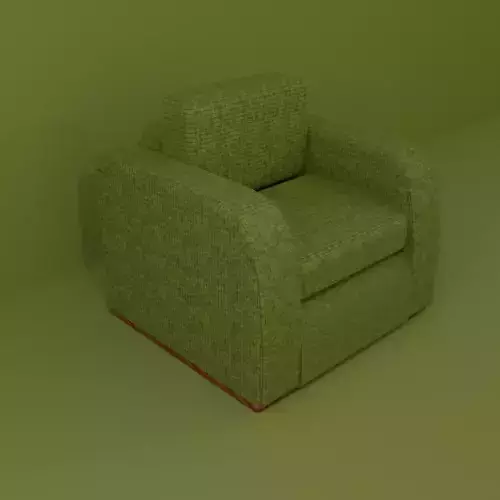 1-seat sofa 3d Low-poly 3D model