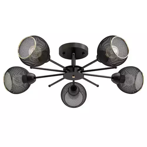 de-markt-city-vita-220012005 five light ceiling fixture