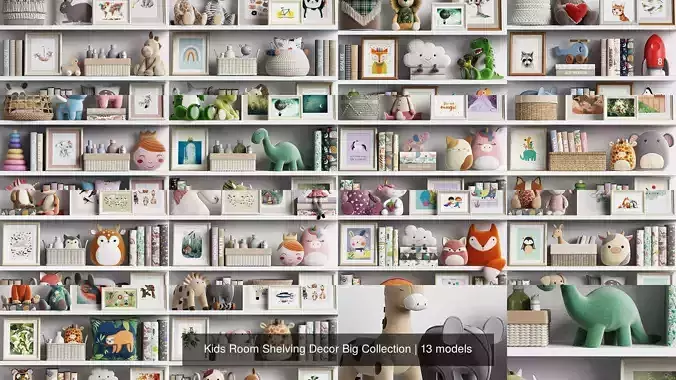 Kids Room Shelving Decor Big Collection
