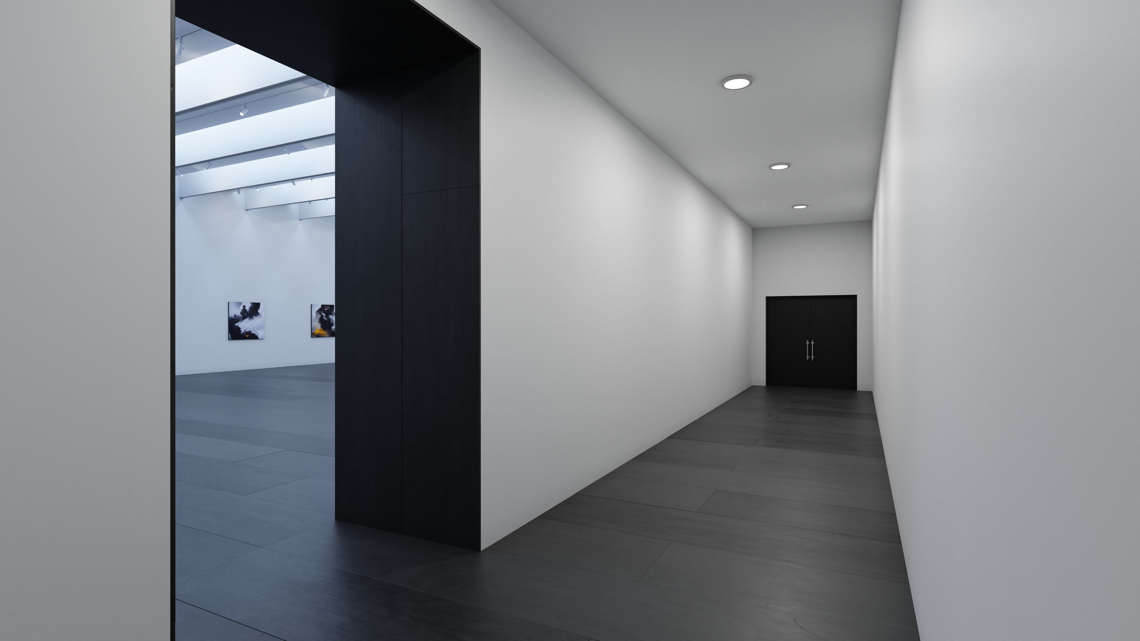 Art Museum Gallery Interior 30 Low-poly 3D model_8
