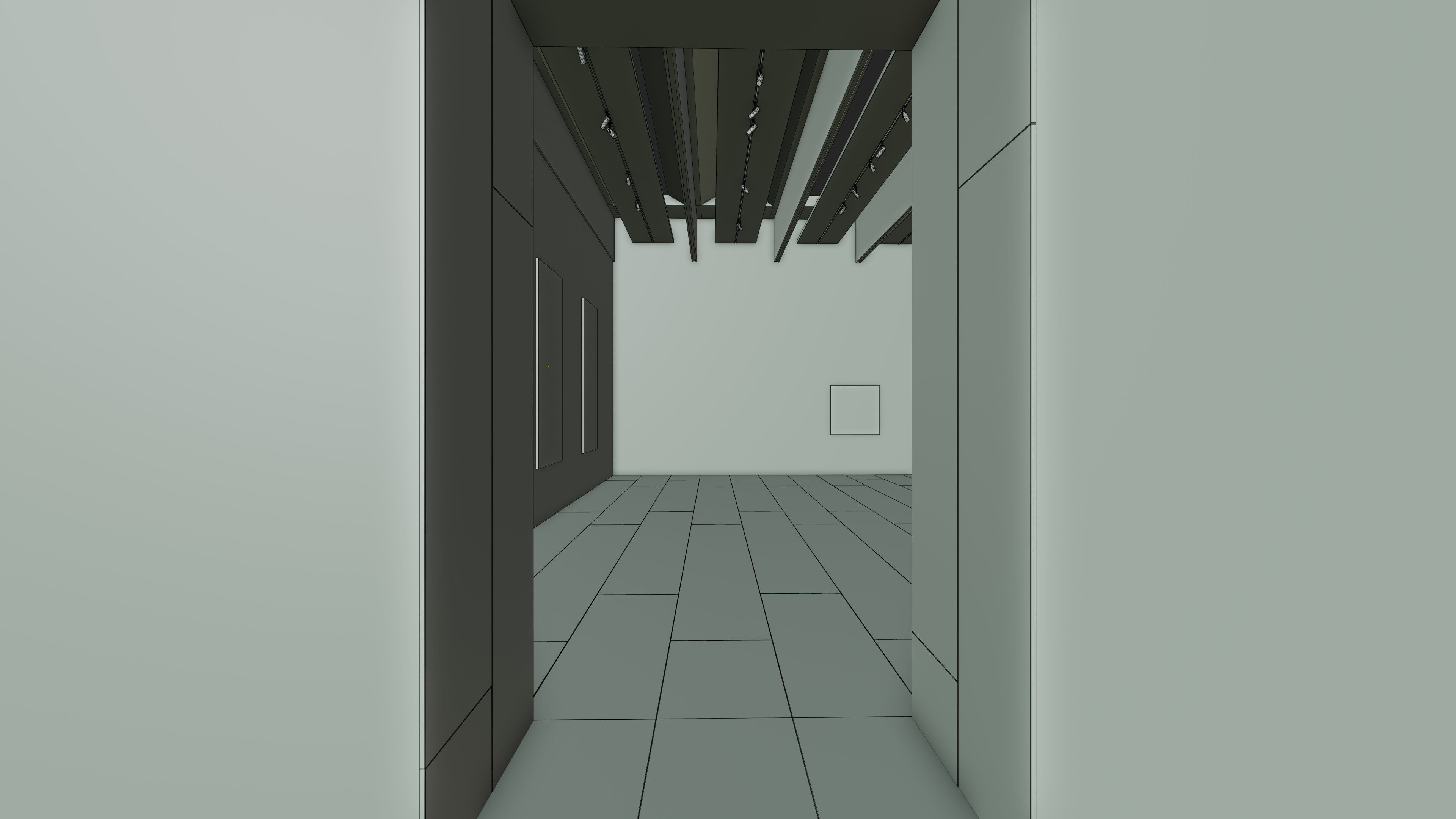 Art Museum Gallery Interior 30 Low-poly 3D model_22