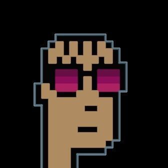 Cryptopunks Crypto Bitcoin Coin NFT 0447 3D model_8