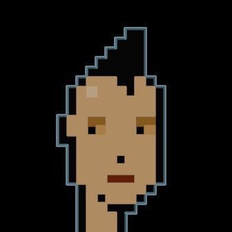 Cryptopunks Crypto Bitcoin Coin NFT 0438 3D model_8