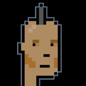 Cryptopunks Crypto Bitcoin Coin NFT 0435 3D model_8